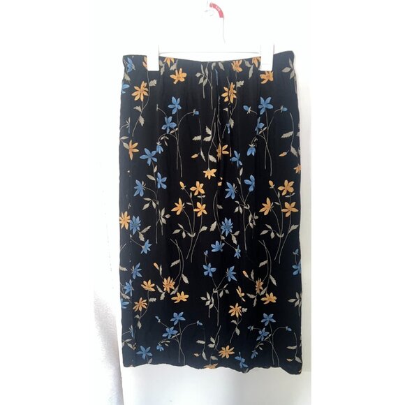 Sag Harbor Woman plus size 1X maxi long skirt floral print pull on elastic waist - Picture 1 of 7